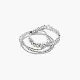 Metal Beaded Multi Layered Bracelets (4 pieces)