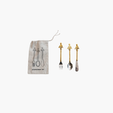 Appetizer Utensils w/ Christmas Tree Handles