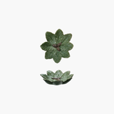 Pine Bough Shaped Plate with Pinecones
