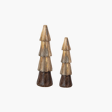 Natural & Stained Carved Mango Wood Tree