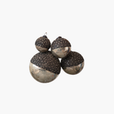 Bronze Mercury Glass Ornament w/ Stars