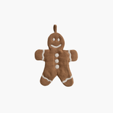 Gingerbread Cookie Shaped Pot Holder, Brown & White