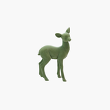 Mint Green Flocked Deer