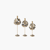 Gold Lotus Leaf Taperholder