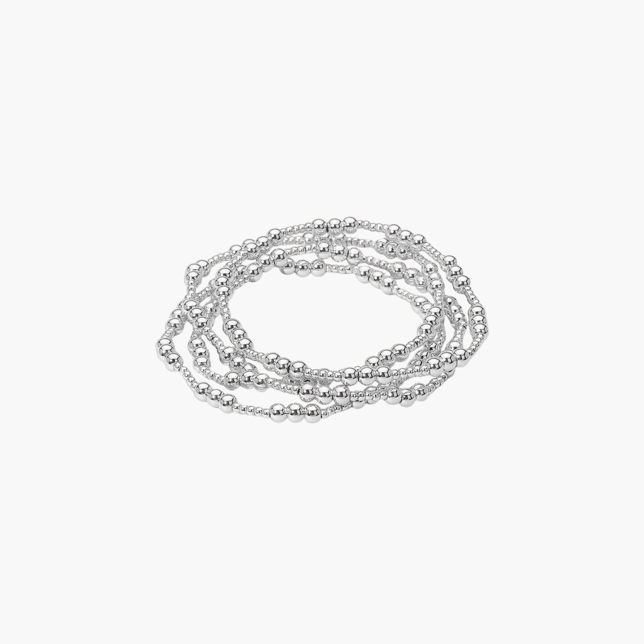 Mixed Metal Ball Beaded Bracelet