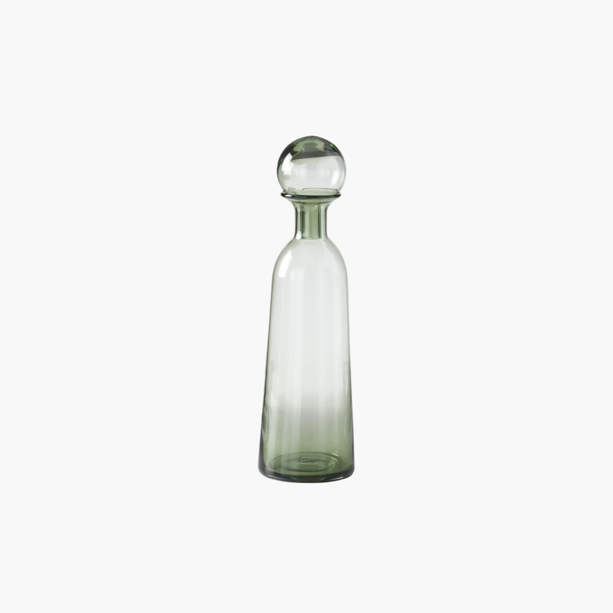 Green Glass Vases w/Stopper