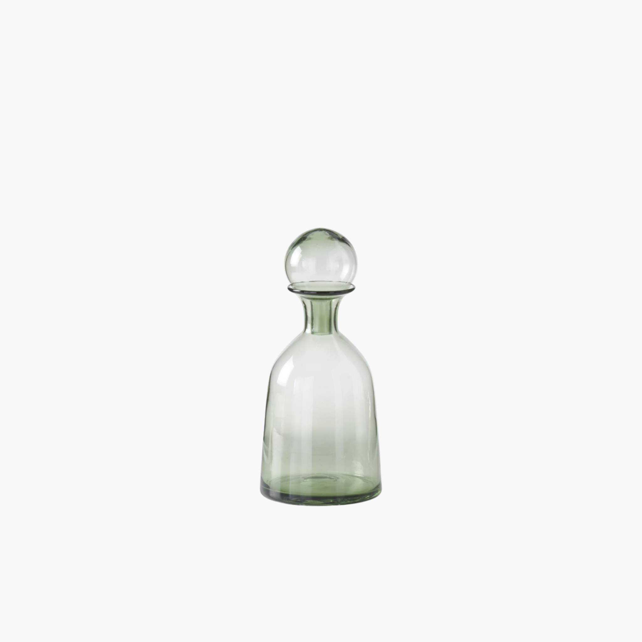 Green Glass Vases w/Stopper