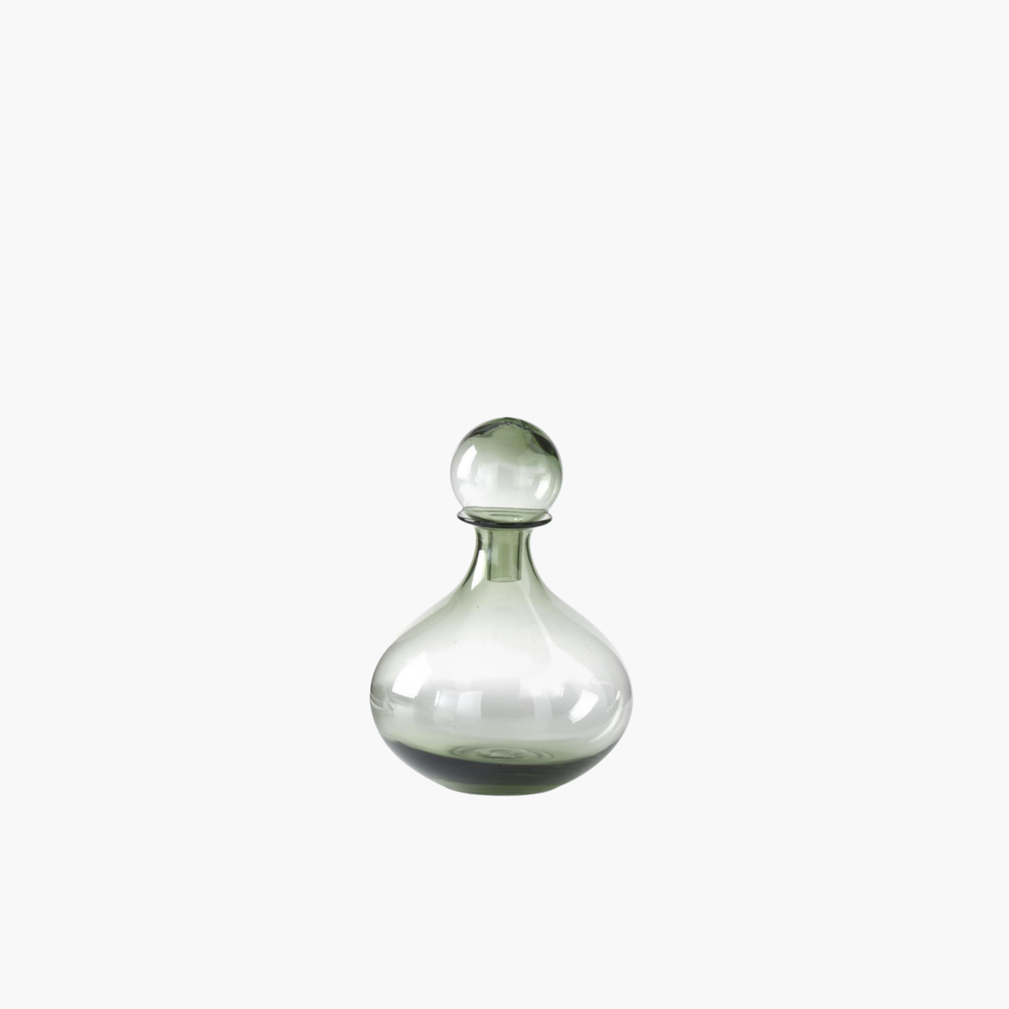 Green Glass Vases w/Stopper