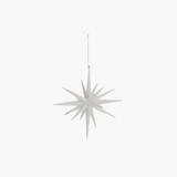 White Glitter Star Ornament