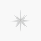 White Glitter Star Ornament