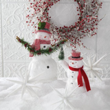 White Glitter Star Ornament