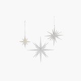 White Glitter Star Ornament
