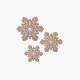 White Icing Gingerbread Snowflake