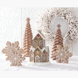 White Icing Gingerbread Snowflake