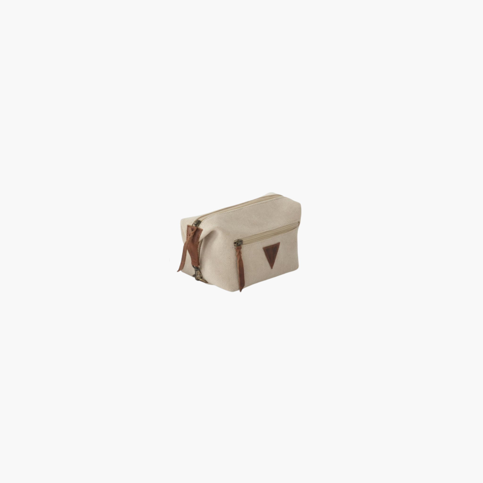 Canvas+Leather Toiletry Bag