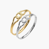 Stainless Steel Twisted Link Bangle