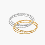 Twisted Stackable Multi Layered Bracelets
