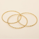 Twisted Stackable Multi Layered Bracelets