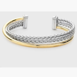Mixed Metal Cuff Bracelet