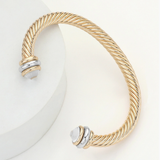 Twisted Rope Cuff Bracelet