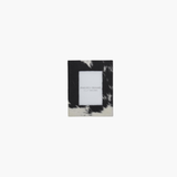 Black + Cream Hide Photo Frames
