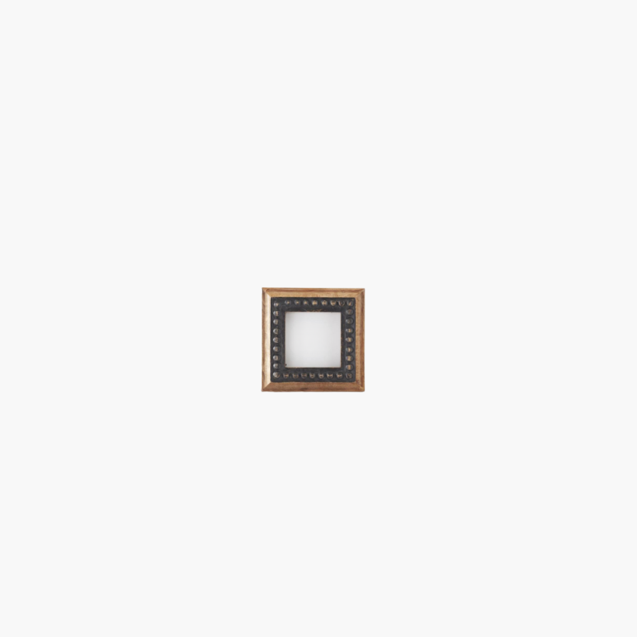 Black Rivet + Wood Frame