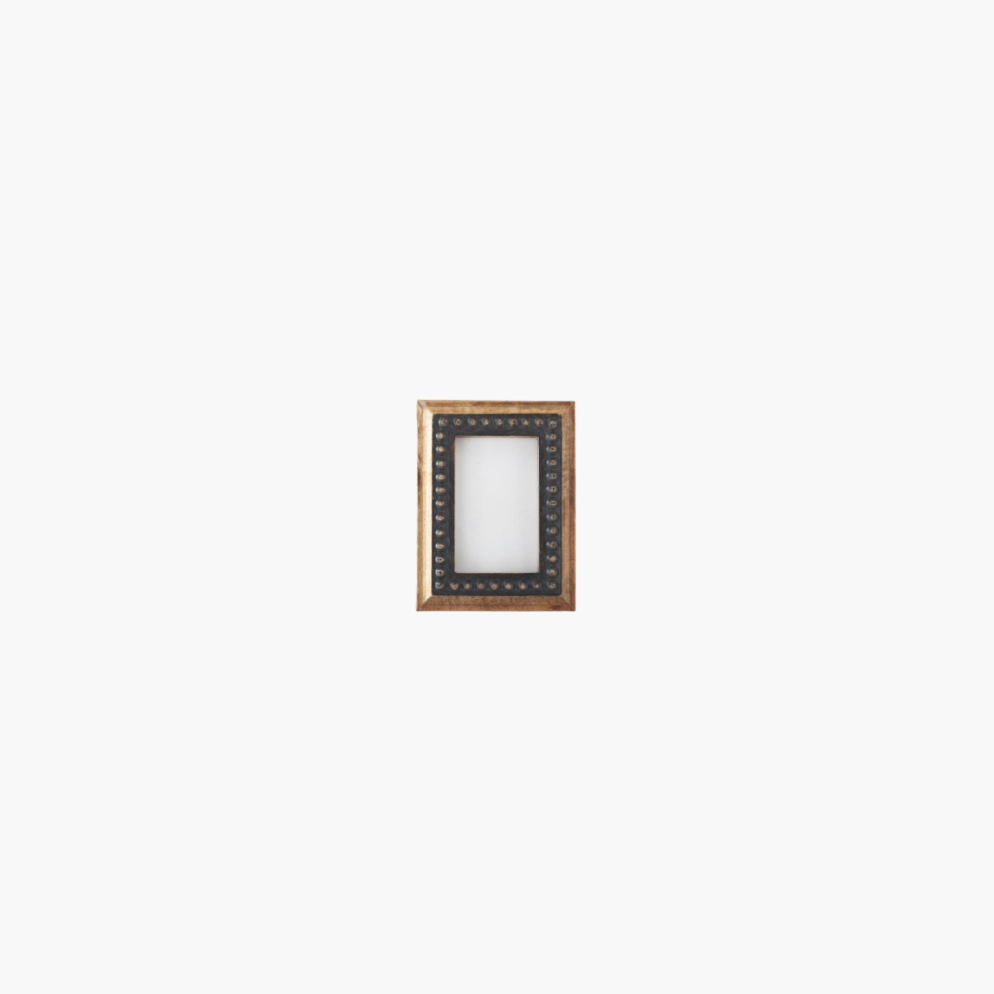 Black Rivet + Wood Frame