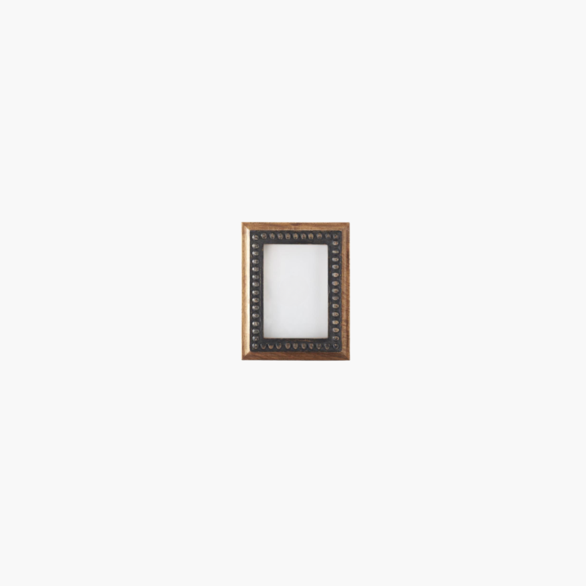 Black Rivet + Wood Frame