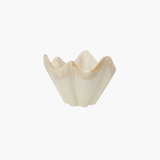 Cream Pleated Bowl