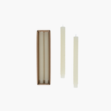 Cream Hobnail Taper Candles