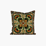 Green Embroidered Pillow