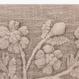 Taupe Embroidered Stonewashed Lumbar Pillow