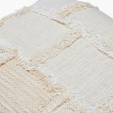 Patchwork Pillow w/ Frayed Edges