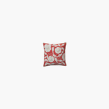 Coral Floral Embroidered Pillow
