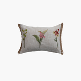 Embroidered Botanical Lumbar