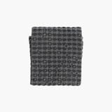 Charcoal Stonewashed Waffle Weave Tea Towel