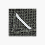 Charcoal Stonewashed Waffle Weave Tea Towel