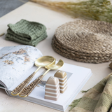 Green Stonewashed Waffle Weave Dish Cloths Set of 3
