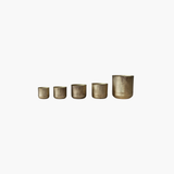Antique Gold Scalloped Planters