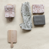 Tea Towels + Mango Wood Cheese Board
