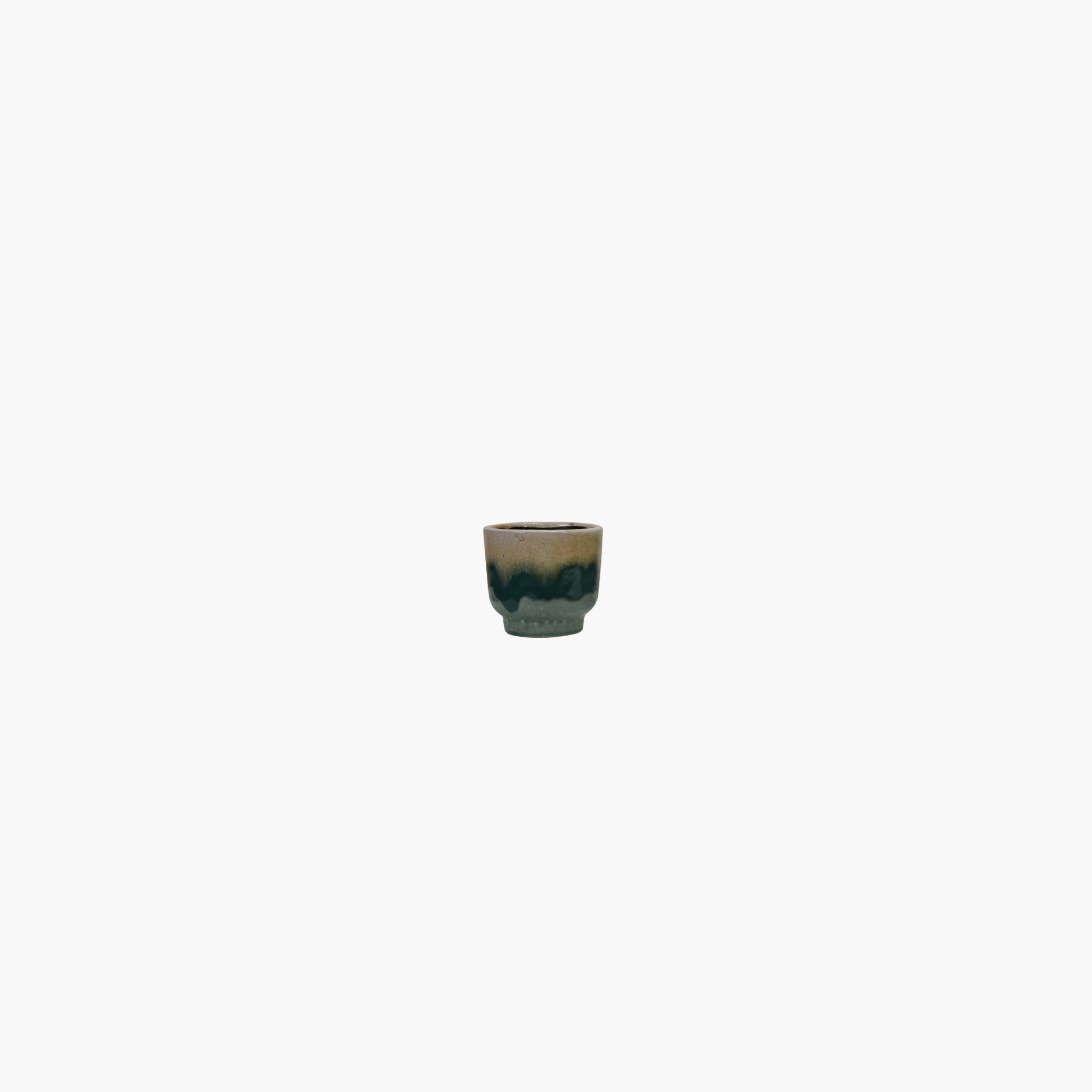 Teal + Green Planter