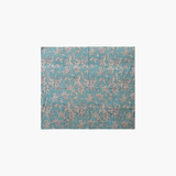 Turquoise Floral Kantha Stitch Throw