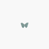Blue Small Ceramic Butterfly Shaped Dish