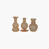 Hand-Blown Apricot Glass Vase