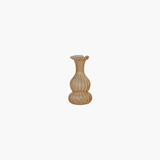 Hand-Blown Apricot Glass Vase