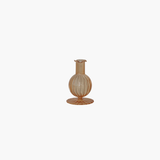 Hand-Blown Apricot Glass Vase