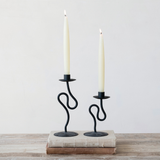 Abstract Black Taper Holder