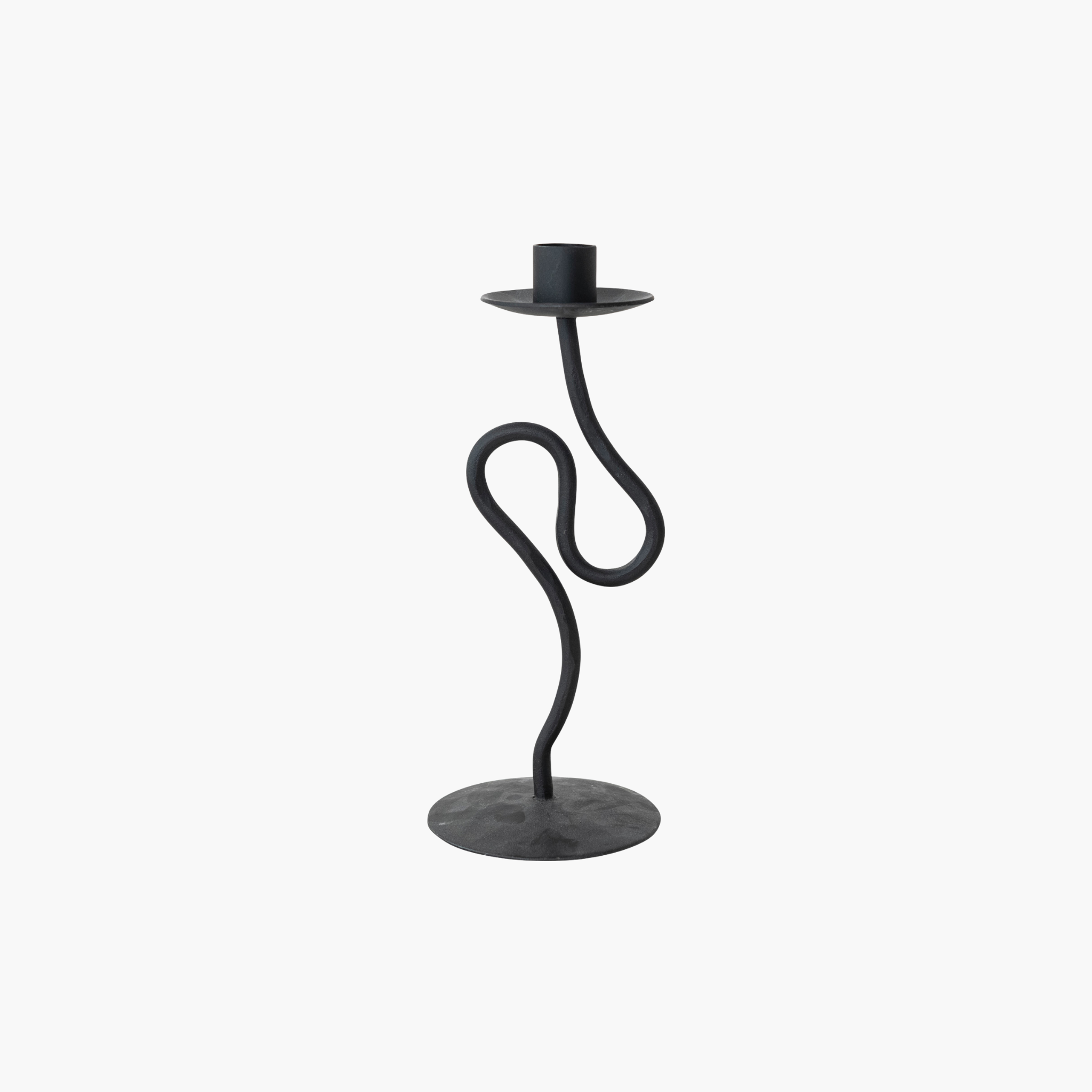 Abstract Black Taper Holder