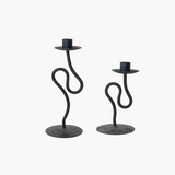 Abstract Black Taper Holder