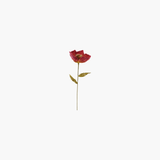 Paper Flower Dark Pink + Yellow